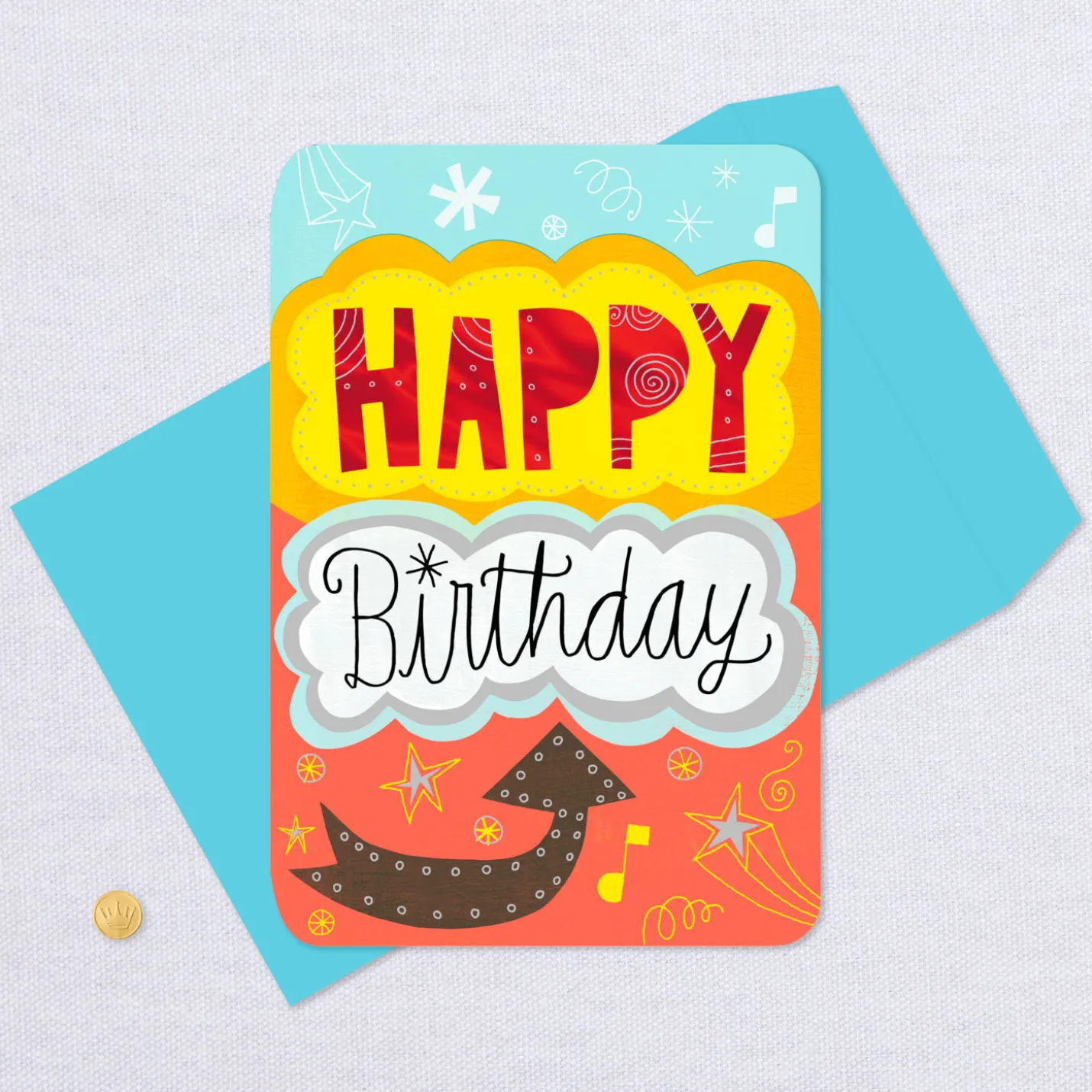 16" Celebrate Jumbo Birthday Card From All