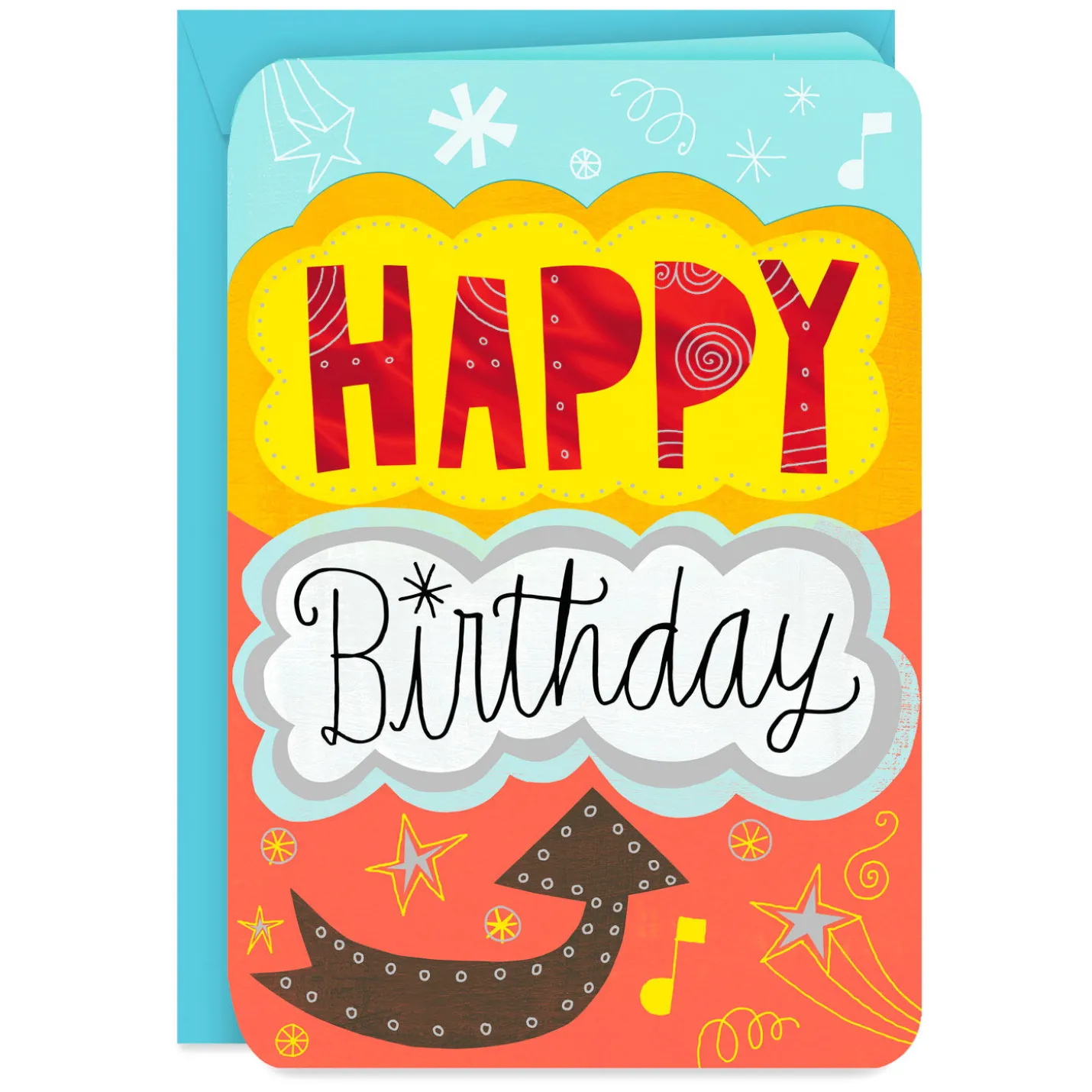 16" Celebrate Jumbo Birthday Card From All