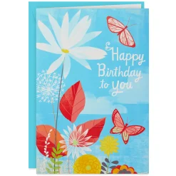 16" Joyful Butterflies Pop-Up Jumbo Birthday Card