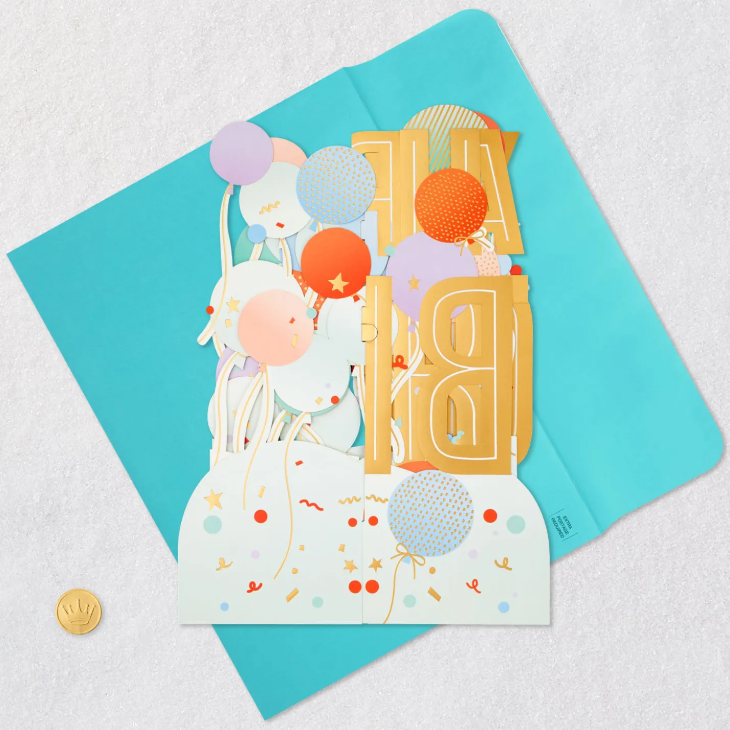 12.38" Jumbo Celebrate Big-Time 3D Pop-Up Birthday Card