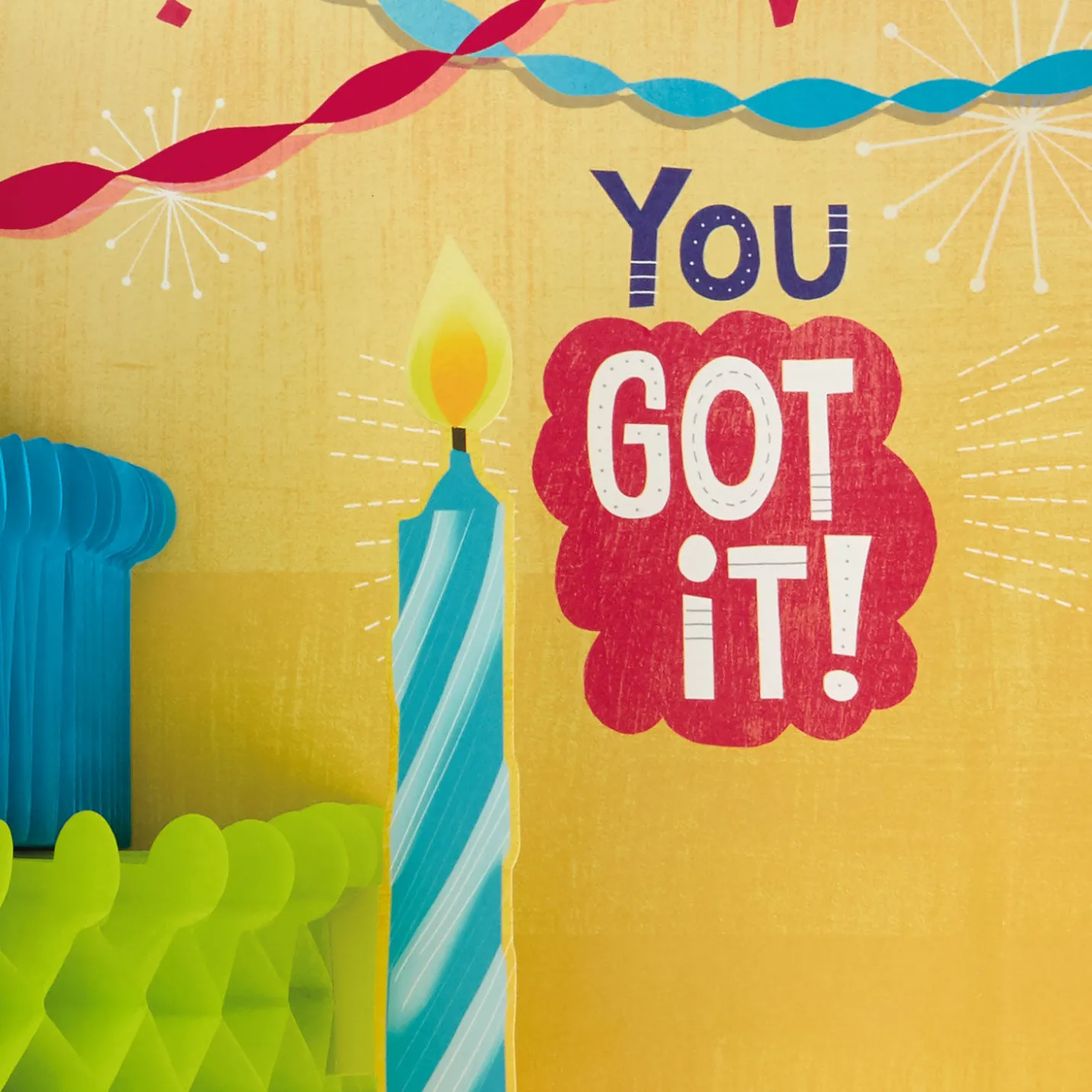 16" Make a Fuss Cake Pop-Up Jumbo Birthday Card
