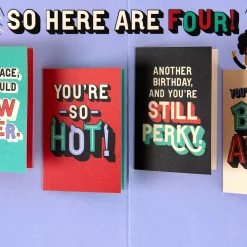 A Bad-Ass, Smart-Ass, Kick Ass Lady Birthday Card With Mini Cards for Her