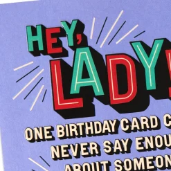 A Bad-Ass, Smart-Ass, Kick Ass Lady Birthday Card With Mini Cards for Her