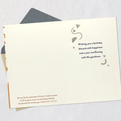 A Birthday Blessed With Happiness Religious Birthday Card