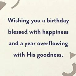 A Birthday Blessed With Happiness Religious Birthday Card