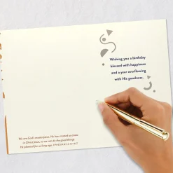 A Birthday Blessed With Happiness Religious Birthday Card