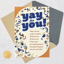 A Birthday Blessed With Happiness Religious Birthday Card