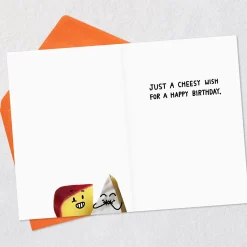 A Cheesy Wish Funny Birthday Card
