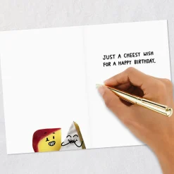 A Cheesy Wish Funny Birthday Card