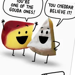 A Cheesy Wish Funny Birthday Card