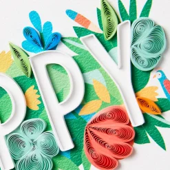 A Day Filled With Happy Quilled Paper Handmade Birthday Card