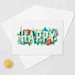 A Day Filled With Happy Quilled Paper Handmade Birthday Card