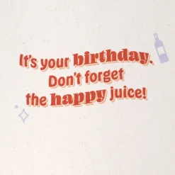 A Day Without Wine Funny Birthday Card With Coaster