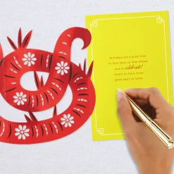 A Good Time to Celebrate Year of the Snake Birthday Card