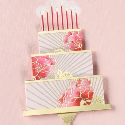A Thousand Wishes Floral Cake Birthday Card