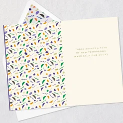 A Year of New Tomorrows Birthday Card