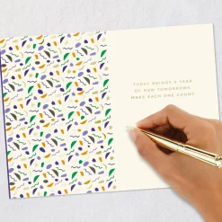 A Year of New Tomorrows Birthday Card