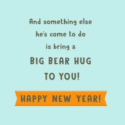 A Big Bear Hug Rosh Hashanah Card for Grandson