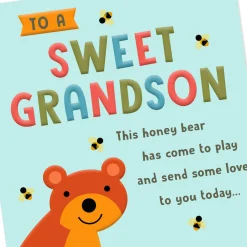 A Big Bear Hug Rosh Hashanah Card for Grandson