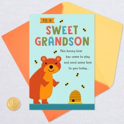 A Big Bear Hug Rosh Hashanah Card for Grandson
