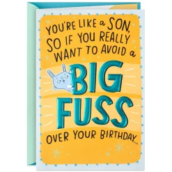 A Big Birthday Fuss Pop-Up Birthday Card for Like a Son