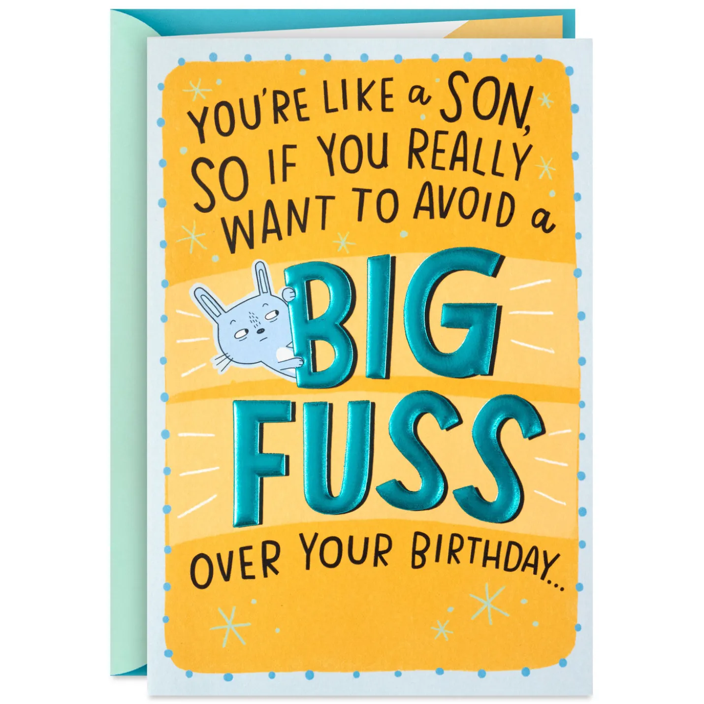 A Big Birthday Fuss Pop-Up Birthday Card for Like a Son