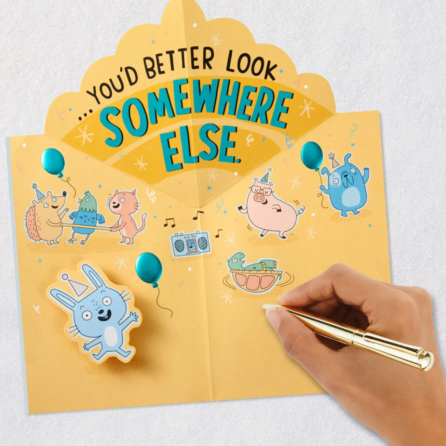 A Big Birthday Fuss Pop-Up Birthday Card for Like a Son