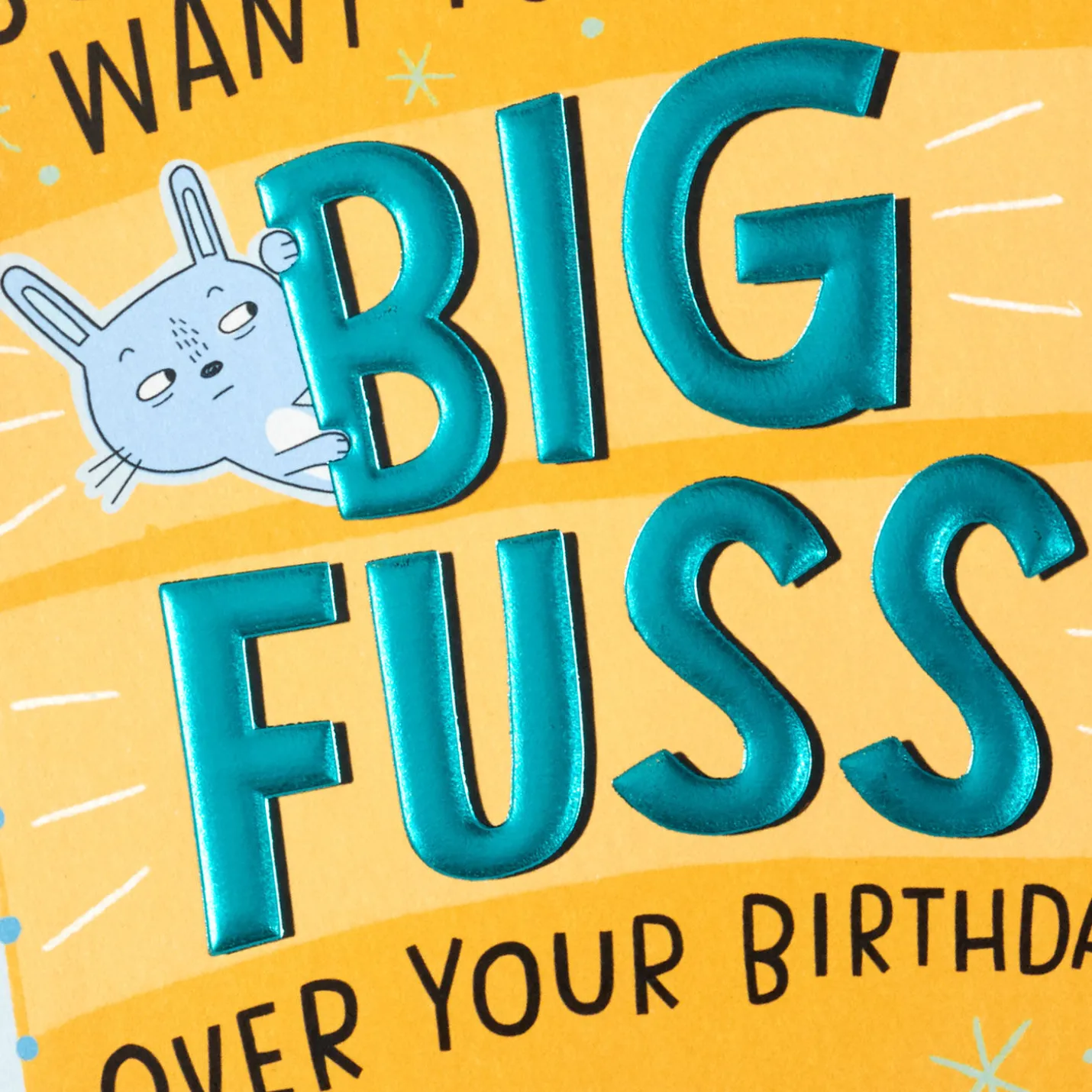 A Big Birthday Fuss Pop-Up Birthday Card for Like a Son