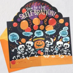 A Big Skele-Bration Pop-Up Halloween Birthday Card