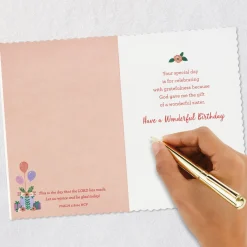 A Blessing for My Sister Religious Birthday Card