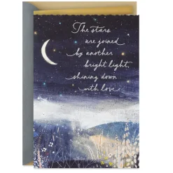 A Bright Light Shining Down With Love Sympathy Card