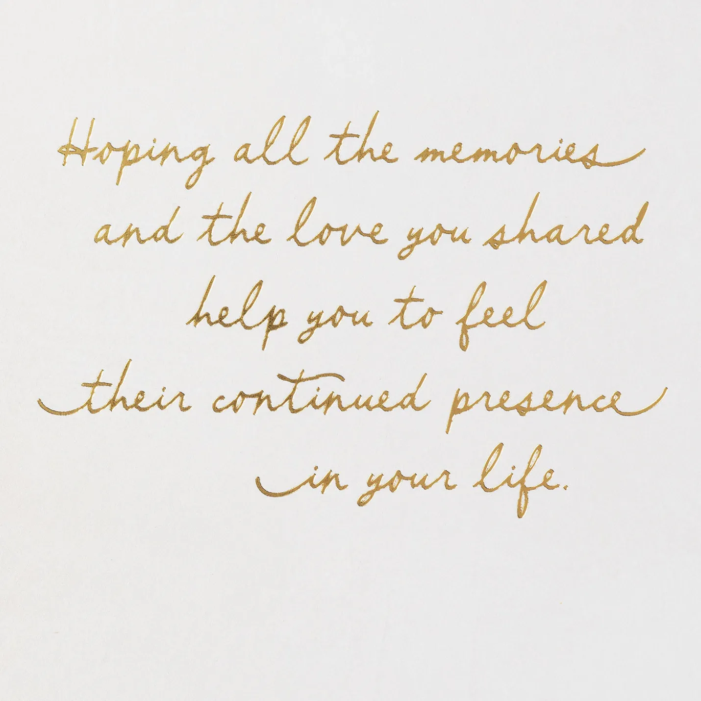 A Bright Light Shining Down With Love Sympathy Card