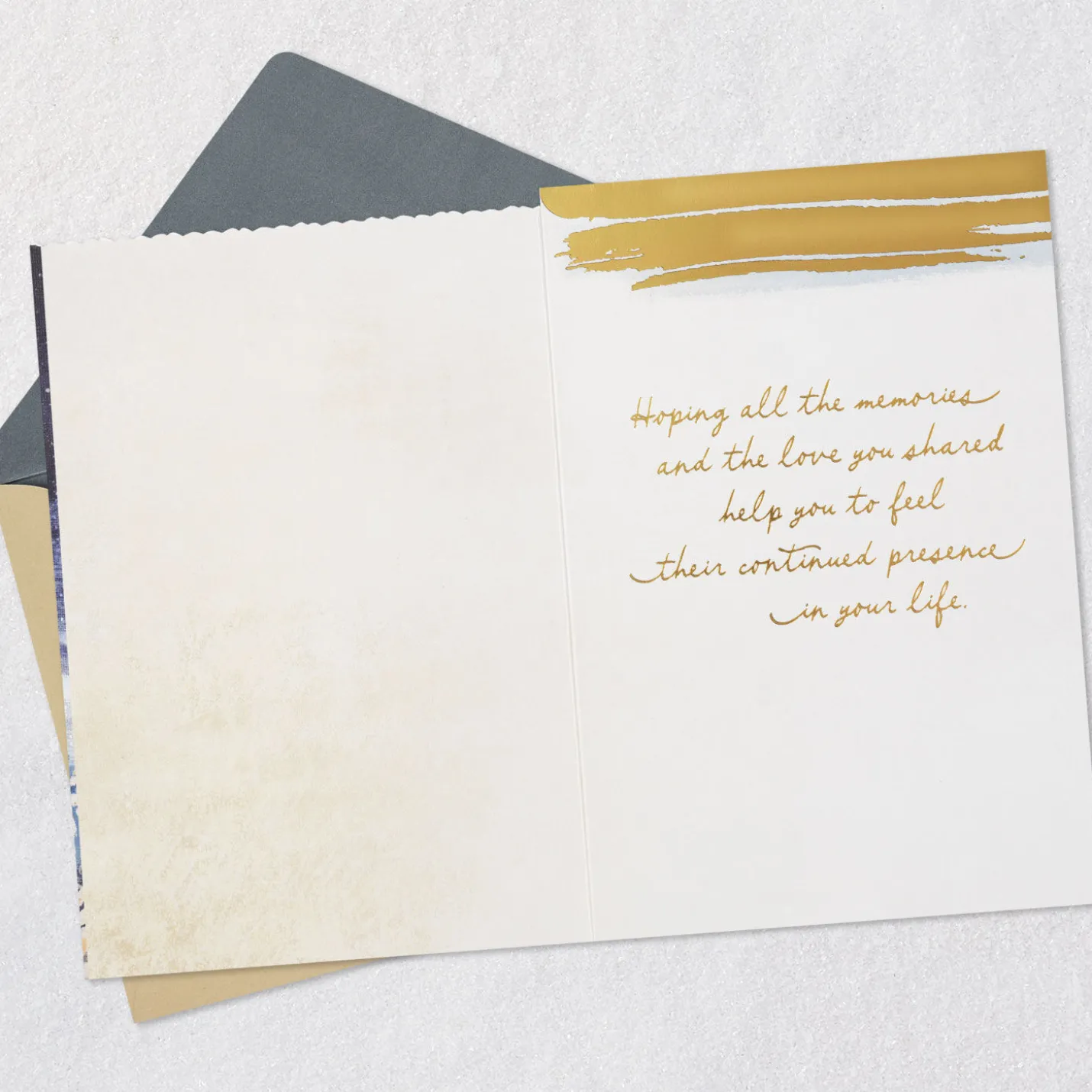 A Bright Light Shining Down With Love Sympathy Card