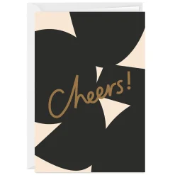 Abstract Cheers Custom Congratulations Card