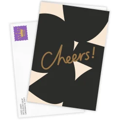 Abstract Cheers Custom Congratulations Card