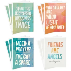 Abstract Collage Boxed Encouragement Cards Assortment, Pack of 12