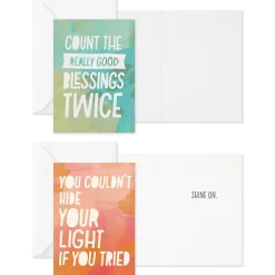 Abstract Collage Boxed Encouragement Cards Assortment, Pack of 12
