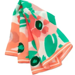 Abstract Floral Scarf, 22"