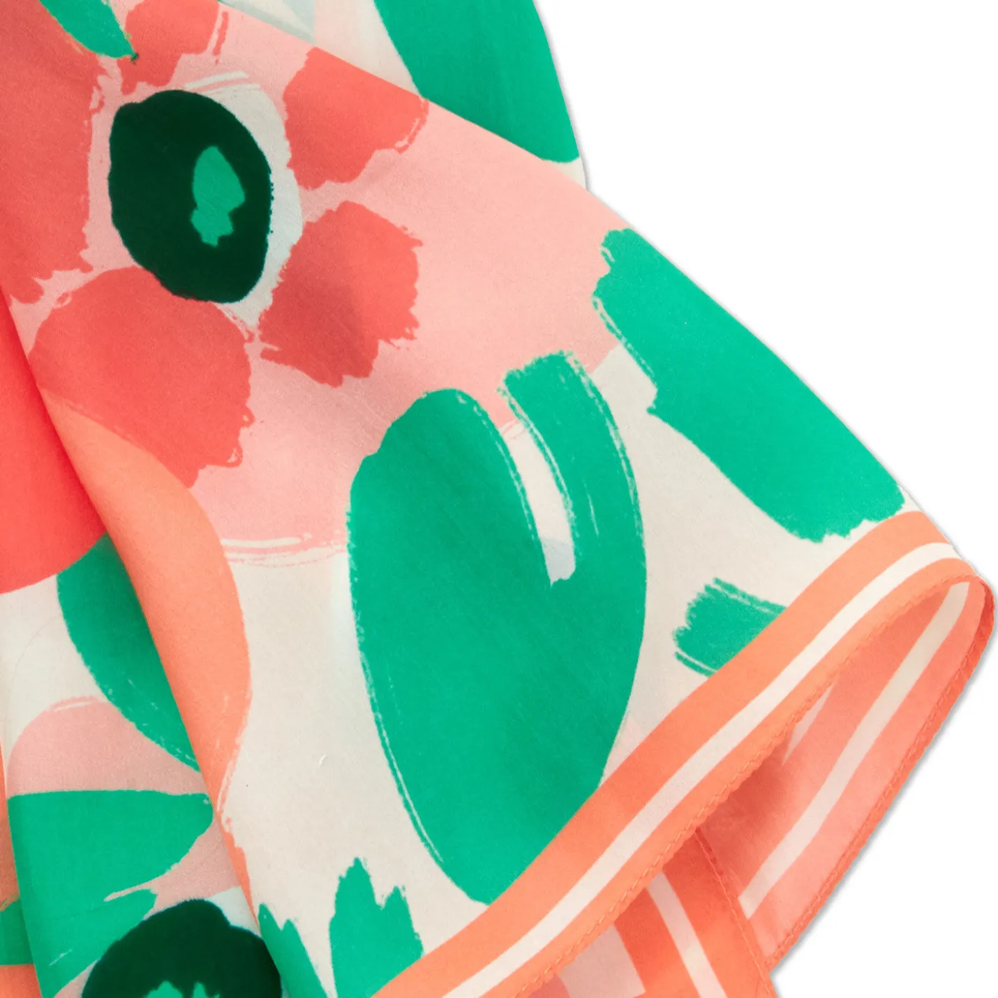 Abstract Floral Scarf, 22"