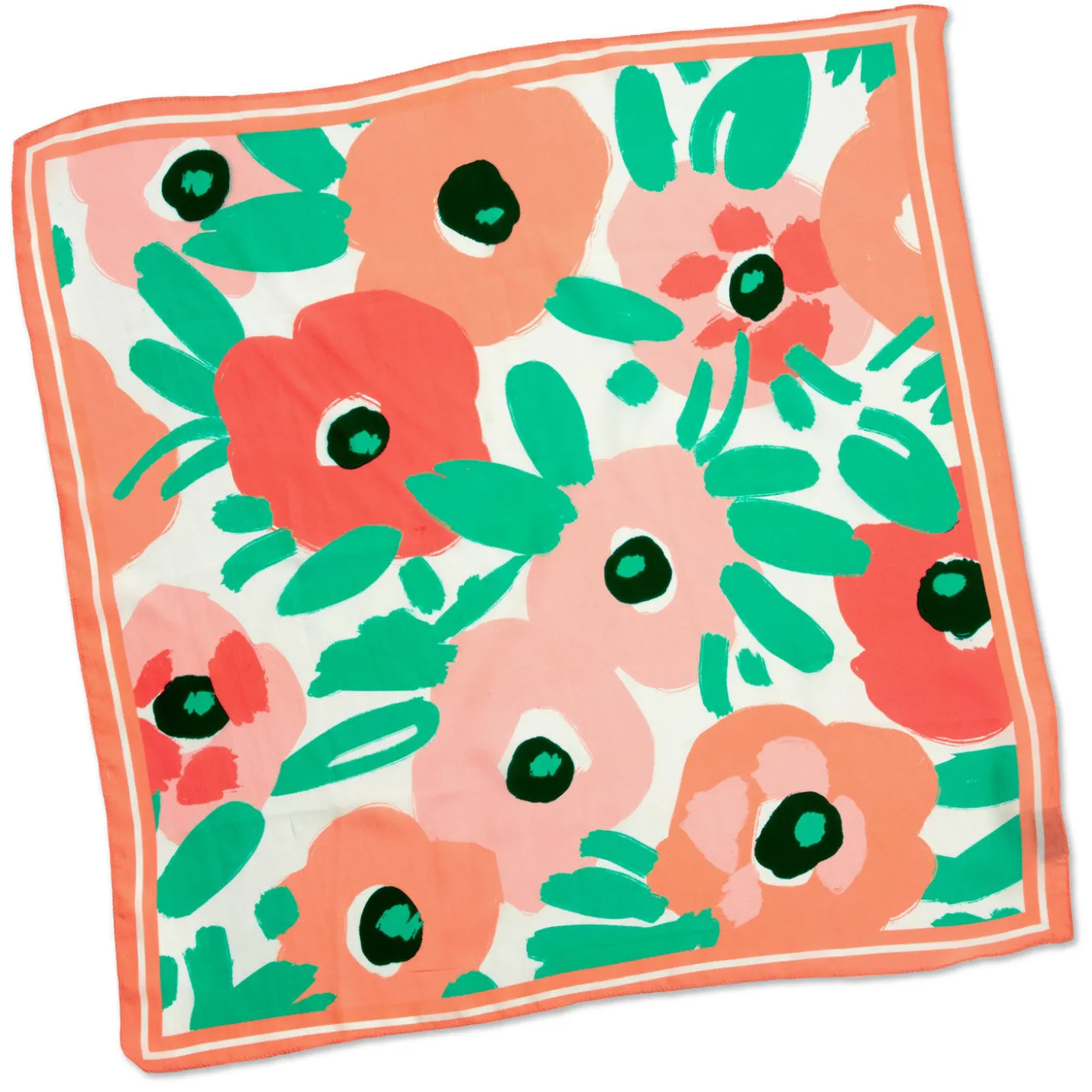 Abstract Floral Scarf, 22"
