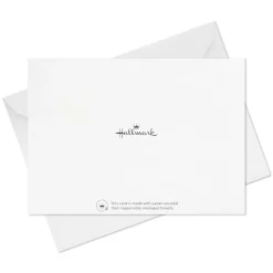Abstract Flowers on Blue Boxed Blank Thank-You Notes, Pack of 10