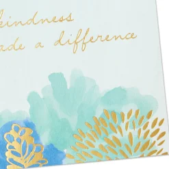Abstract Flowers on Blue Boxed Blank Thank-You Notes, Pack of 10