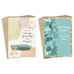 Abstract Nature Religious Sympathy Cards, Pack of 10