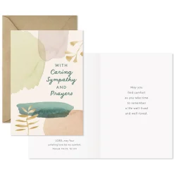 Abstract Nature Religious Sympathy Cards, Pack of 10