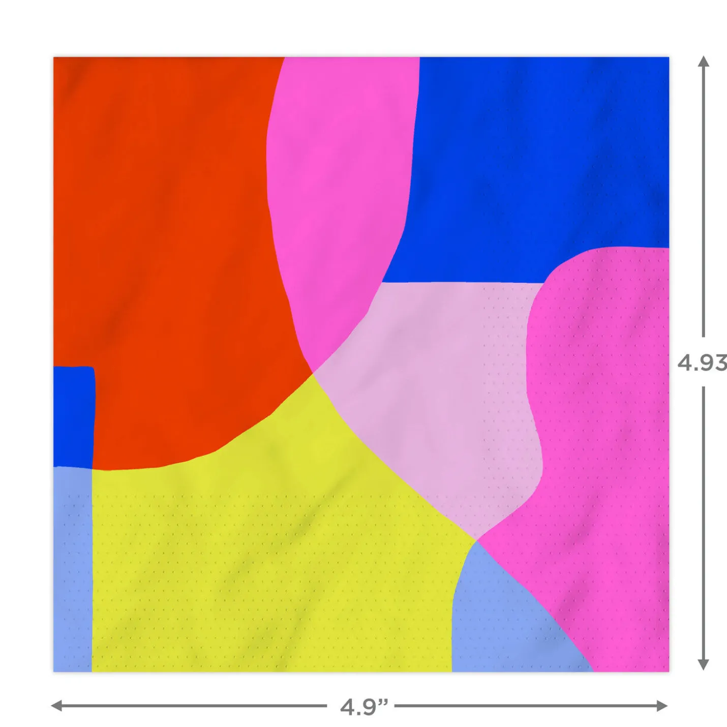 Abstract Neon Colorblock Cocktail Napkins, Pack of 20