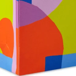 4" Abstract Neon Shapes Mini Treat Bags With Handles, Pack of 4