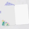 Abstract Watercolor Flowers Blank Card