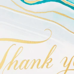 Abstract Waves Boxed Blank Sympathy Thank-You Notes, Pack of 20