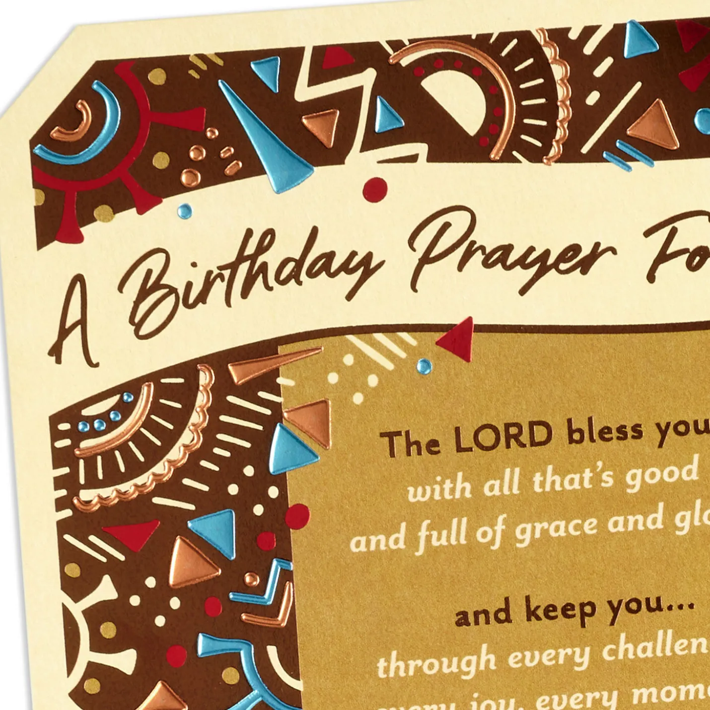 Abundant Blessings to You Religious Birthday Card