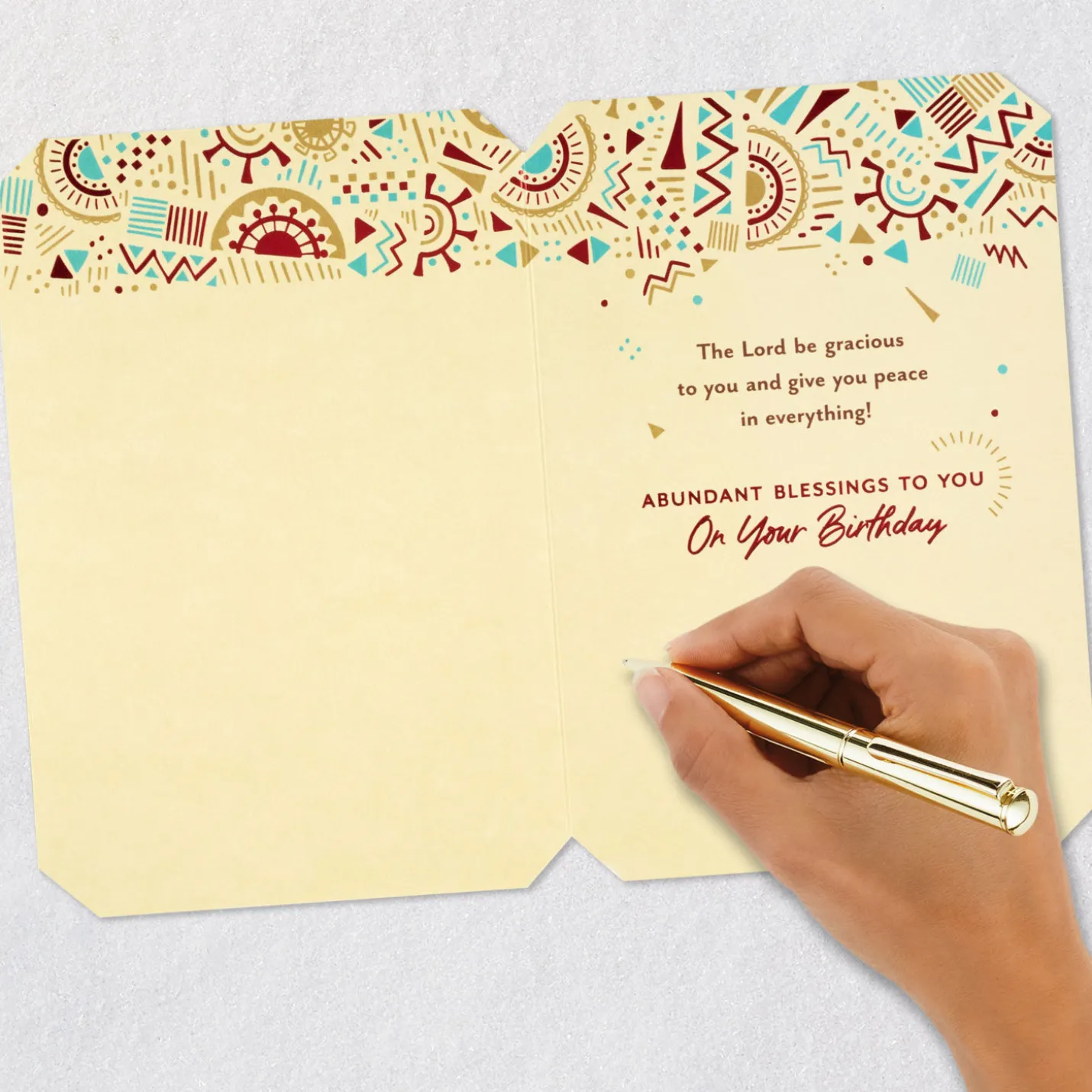 Abundant Blessings to You Religious Birthday Card